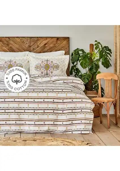 Sarah Anderson Prienne Çift Kişilik Pamuk Nevresim Takımı: Şıklık ve Konforun Buluşması