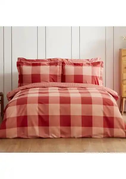 Sarah Anderson York Tek Kişilik Nevresim Takımı Terakota Renkli Modern Tasarım ve Kolay Bakım Özellikleri