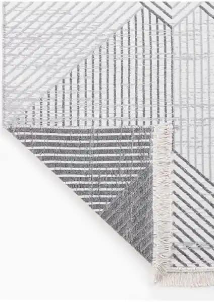 Saraz Halı Bohem Serisi Kilim Gri: Modern ve Şık Tasarım ile Dayanıklı Zemin Kaplaması