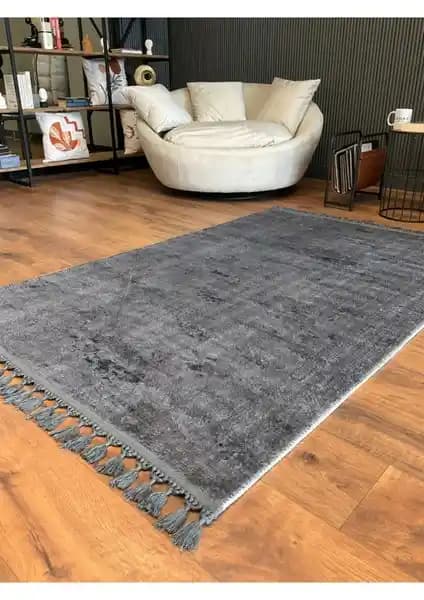 Saraz Halı Puffy Kabartma Desenli Yıkanabilir Kaymaz Taban Modern Ev Halısı