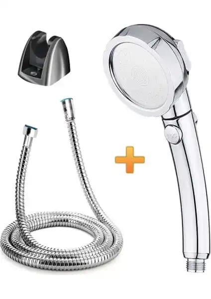 Sarıcı Çok Fonksiyonlu Su Tasarruflu Duş Başlığı Modern Banyolar İçin Uygun
