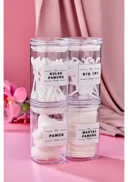 Şeffaf Kapaklı Akrilik Bakım Seti: Modern ve Pratik Kişisel Bakım Çözümü