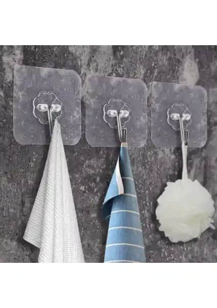 Semgiller Ultra Güçlü Yapışkanlı Şeffaf Askı: Dayanıklı ve Çok Yönlü Ev ve Ofis Düzenleme Çözümü