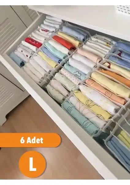 Serstil 6'lı Büyük Çekmece Düzenleyici Seti ile Eşyalarınızı Pratik ve Şık Bir Şekilde Organize Edin