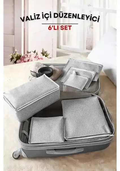 Serstil 6'lı Filesiz Valiz Düzenleyici Seti: Pratik ve Şık Seyahat Organizasyonu