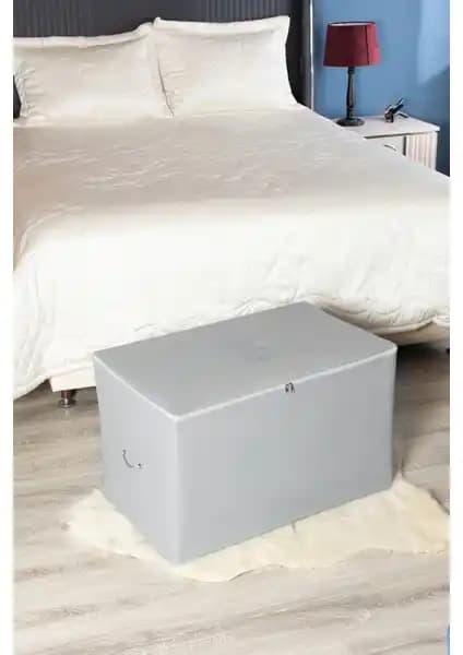 Serstil Büyük Boy Baskı Detaylı Antrasit Hurç ile Pratik ve Şık Depolama Çözümü