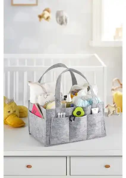 Serstil Keçe Anne Bebek Bakım Çantası: Dayanıklı ve Pratik Organizatör Özellikleri