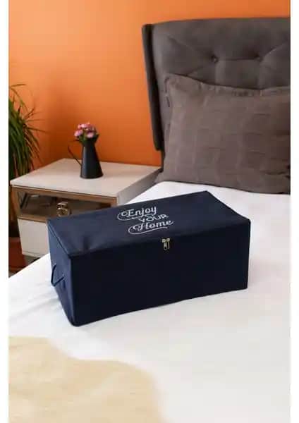 Serstil Küçük Boy Baskı Detaylı Lacivert Hurç: Estetik ve Fonksiyonellik Bir Arada