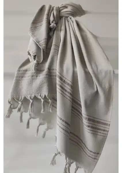 Sevim Çizgili Havlu Peştemal 90x170cm - Şık ve İşlevsel Plaj ve Hamam Aksesuarı