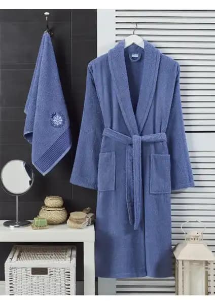 Şilay Home Havlulu Bornoz 2'li Set: Konfor ve Şıklığı Bir Arada Sunan Modern Tasarım