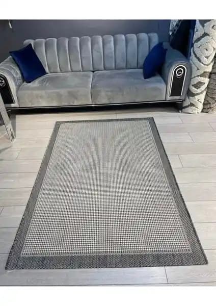 Sisal Bordürlü Jut Hasır Halı 9213 Modern ve Dayanıklı Dekorasyon Unsuru