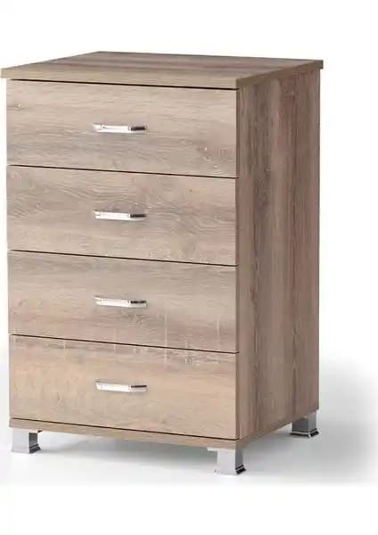 Sivas Gözde Ekonomik 4 Çekmeceli Komodin Şifonyer: Pratik ve Uygun Fiyatlı Depolama Çözümü