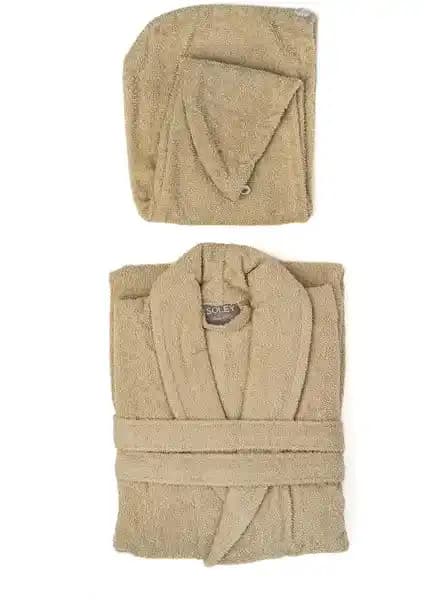 Soley Mayda Kadınlar İçin Yuşak ve Pamuklu Bornoz Seti - Rahat ve Şık Tasarım