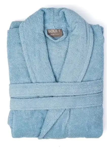 Soley Minerva Yüksek Kaliteli %100 Pamuklu Unisex Bornoz Kadın ve Erkekler İçin