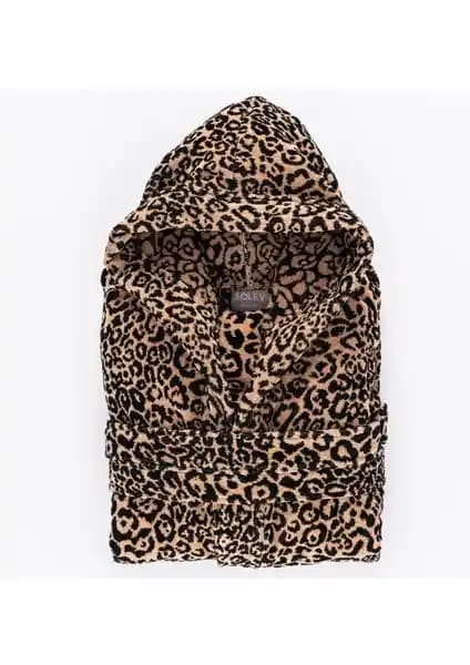 Soley Panthera Pamuk Kadife Unisex Bornoz: Şıklık ve Konforun Buluşması