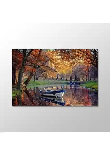 Sonbahar Manzarası Kanvas Tablo: Doğal ve Estetik Ev Dekorasyon Ürünü