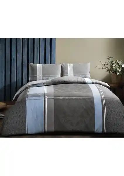 Taç 3464 Ranforce Delani Çift Kişilik Nevresim Takımı: Şık ve Konforlu Yatak Odası Seçeneği