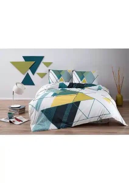 Taç Capel Petrol Çift Kişilik Nevresim Takımı: Şık ve Konforlu Yatak Odası Seçeneği