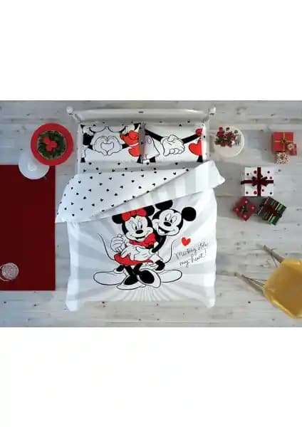 Taç Disney Minnie Mickey Love Day Çift Kişilik Nevresim Takımı: Kaliteli ve Eğlenceli Yatak Dekorasyonu