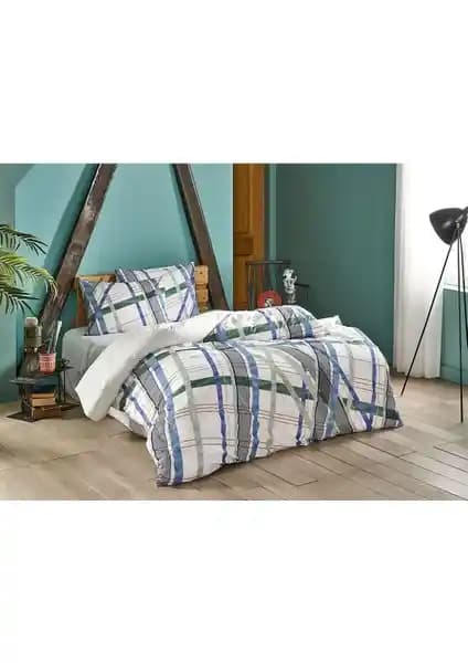 Taç Fisher Yeşil Ranforce Tek Kişilik Nevresim Takımı Özel Tasarım ve Kalite