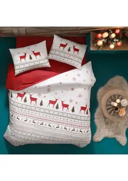 Taç Glow Ranforce Yılbaşı Özel Fosforlu Çift Kişilik Nevresim Takımı: Şıklık ve Fonksiyonellik