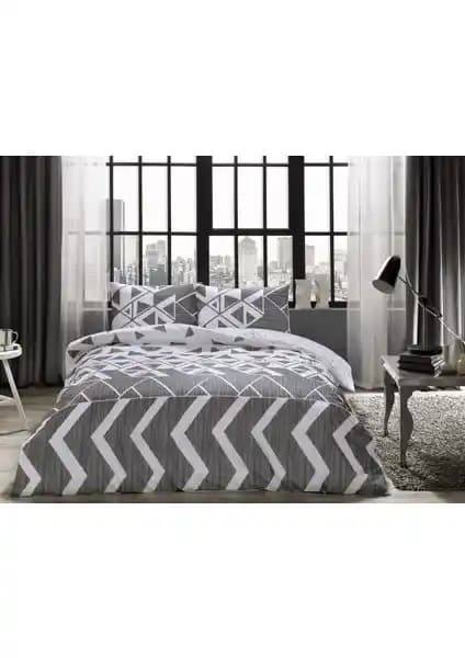 Taç Otto Gri Tek Kişilik Nevresim Takımı Modern ve Dayanıklı Tasarım