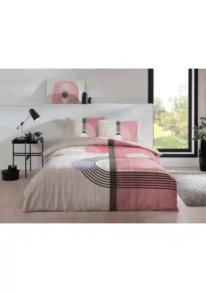 Taç Ranforce Tek Kişilik Nevresim Takımı Alex Pembe: Yüksek Kalite ve Şık Tasarım