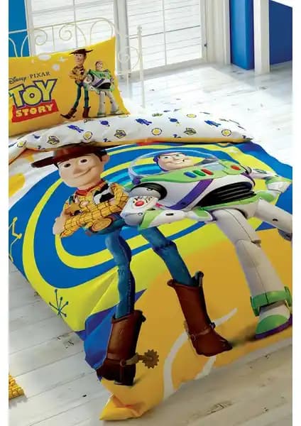 Taç Toy Story 4 Lisanslı Çocuk Nevresim Takımı Kaliteli ve Canlı Renklerle Odaları Renklendirir