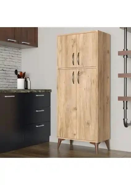 Tanmob Büyük Boy Çok Amaçlı Dolap Çam - Dayanıklı ve Şık Depolama Çözümü