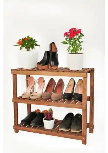 TarFaDek Masif El Yapımı Ahşap Ayakkabılık ve Çok Amaçlı Raf Sistemi Özellikleri ve Kullanım Alanları