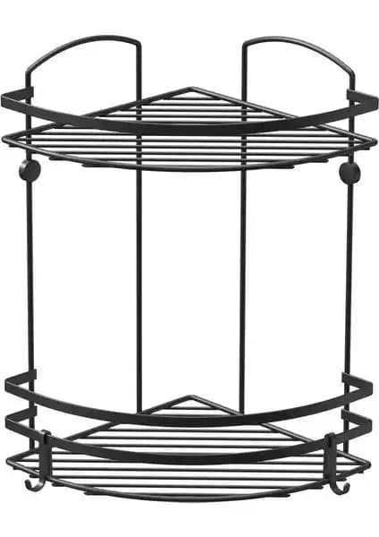 Tekno-tel 2 Katlı Kancalı Banyo Rafı Modern ve Dayanıklı Tasarım Özellikleri