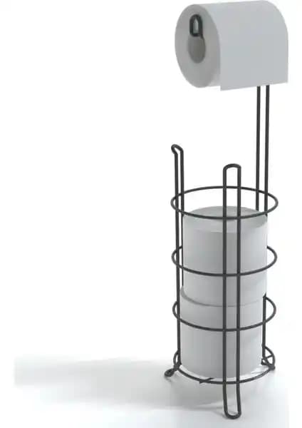 Tekno-tel AYAKLI YEDEKLİ WC TUVALET KAĞITLIK MG093 Modern ve Dayanıklı Tasarım