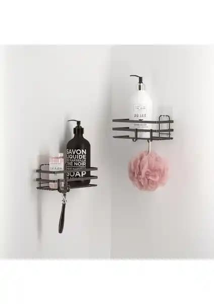 Teknotel Banyo Düzenleyici Şampuanlık ve Duş Rafı Modern Tasarım ve Kolay Montaj Özellikleri