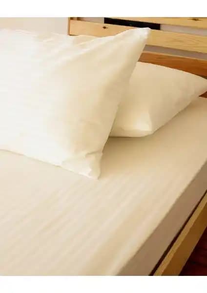 Tekstil Home Lüx Otel Serisi Çizgili Pamuk Saten Nevresim Takımı (75-90 karakter)