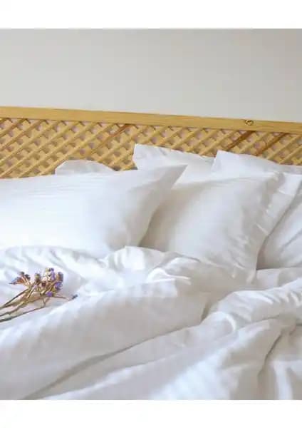 Tekstil Home Lüx Otel Serisi Çizgili Pamuk Saten Nevresim Takımı İncelenmesi