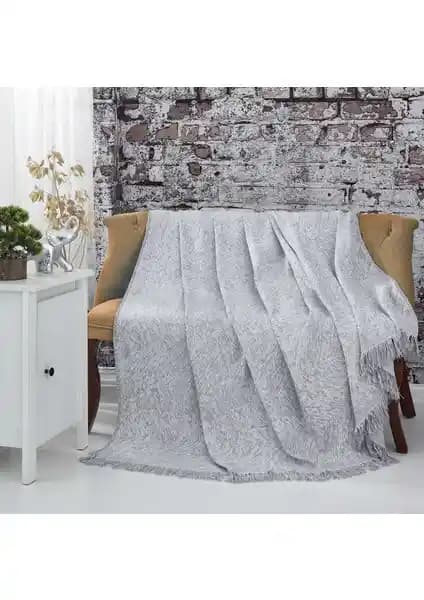 Tekstil Sepeti Gri Pamuklu Koltuk ve Çekyat Örtüsü: Şıklık ve Konforun Buluşması