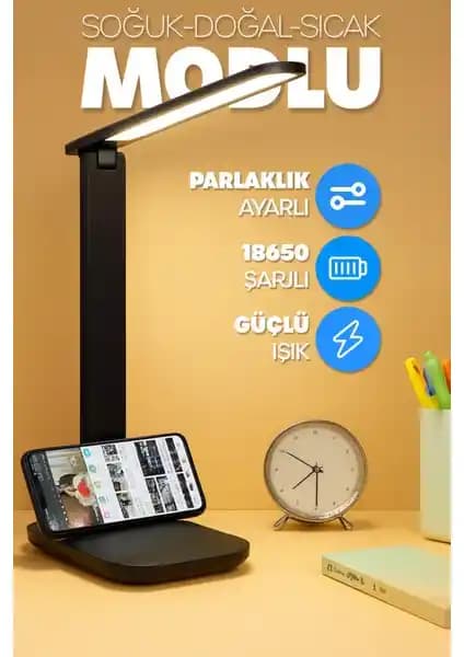 Telvesse Şarjlı Masa Lambası Modern Tasarım ve Çok Fonksiyonlu Kullanım İmkanı Sunar