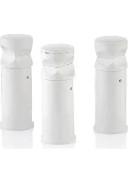 Toprak Havlupan Beyaz 3'lü Montaj Seti: Dayanıklı ve Kolay Kullanım İçin Uygun