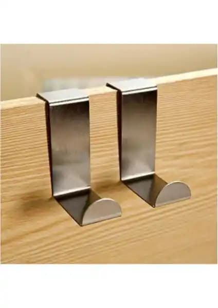 Trajanis Metal Askı 4'lü Paket Kapı Arkası, Dayanıklı ve Pratik Düzenleme Çözümü