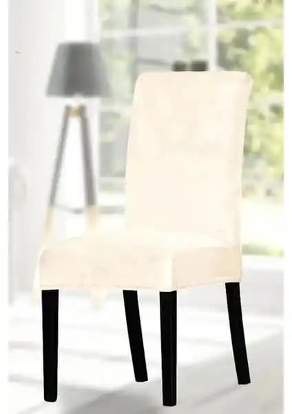 Tuchmall İpek Kadife Sandalye Kılıfı Seti 6 Adet Şık ve Kullanışlı Tasarım