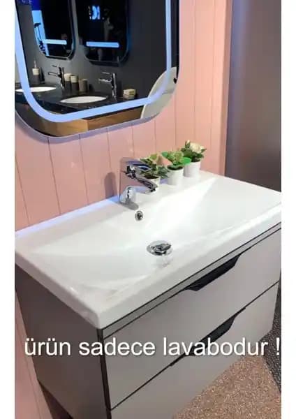 Turkuaz Seramik Cerastyle Elite Etajerli Lavabo: Modern ve Estetik Banyo Çözümü