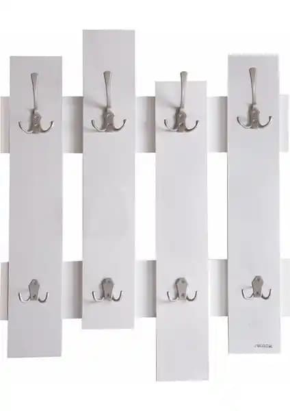 Umut Park Ahşap Dekoratif 8'li Duvar Askılıkları Modern ve Şık Tasarımıyla Dekorasyonunuza Hareket Katar