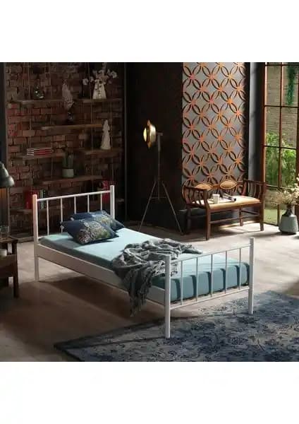 Unimet Falez Tek Kişilik Ferforje Metal Karyola Modern Tasarım ve Uzun Ömürlü Kullanım İmkanıyla