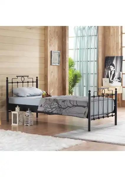 Unimet Hatkus Ferforje Metal Karyola 90x190 cm Modern ve Dayanıklı Tasarım