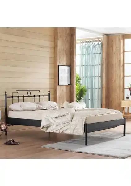 Unimet Hatkus-S Ferforje Metal Karyola 120x200 cm Dayanıklı ve Modern Tasarım