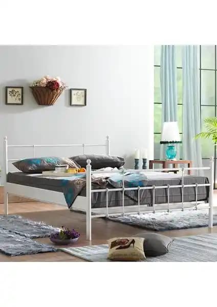 Unimet Lalas Çift Kişilik Ferforje Metal Karyola Estetik ve Dayanıklı Tasarım