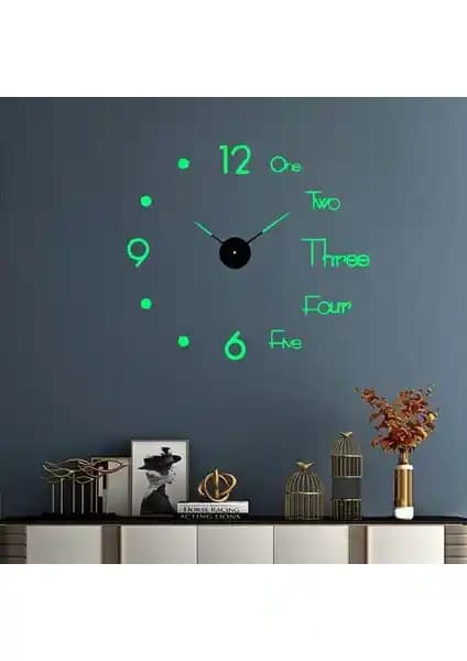 UpWay 40 cm Duvar Saati: Modern ve Fosforlu Tasarımıyla Dekoratif Seçenek