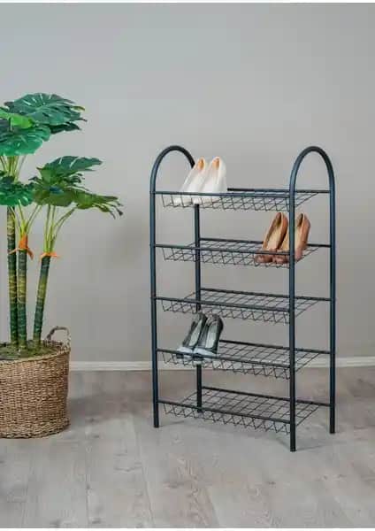 Uyan Ev Ürünleri Metal 5 Raflı Ayakkabılık Modern ve Dayanıklı Depolama Çözümü
