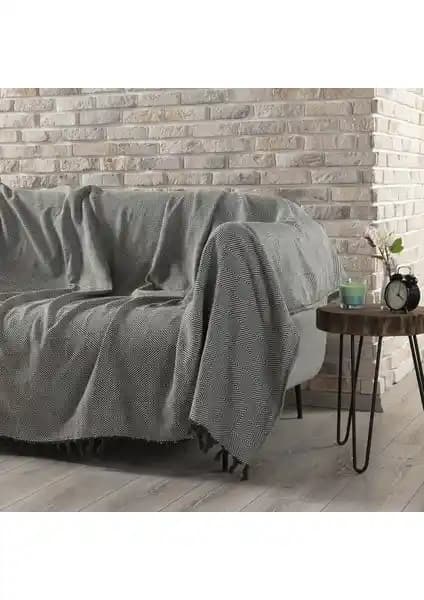 Vagonik Çok Amaçlı Pamuk Kaymaz Koltuk Örtüsü 180x230 cm Güvenli ve Şık Kullanım