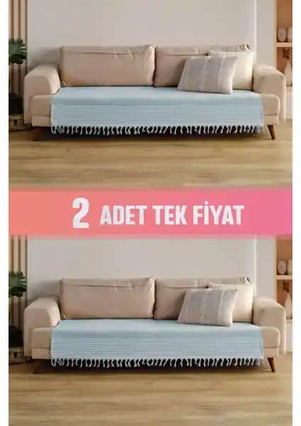 Vagonik Sofia Oturma Alanını Koruyan Pamuklu Koltuk Örtüsü - Şık ve Çok Amaçlı Kullanım